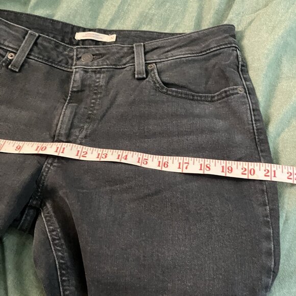 Levi's Superlow Bootcut Jeans Womens 32 Black Stretch Denim Y2K - Picture 12 of 13